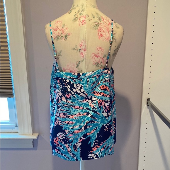 Lilly Pulitzer Blue and Pink Tank Top - Picture 6 of 12